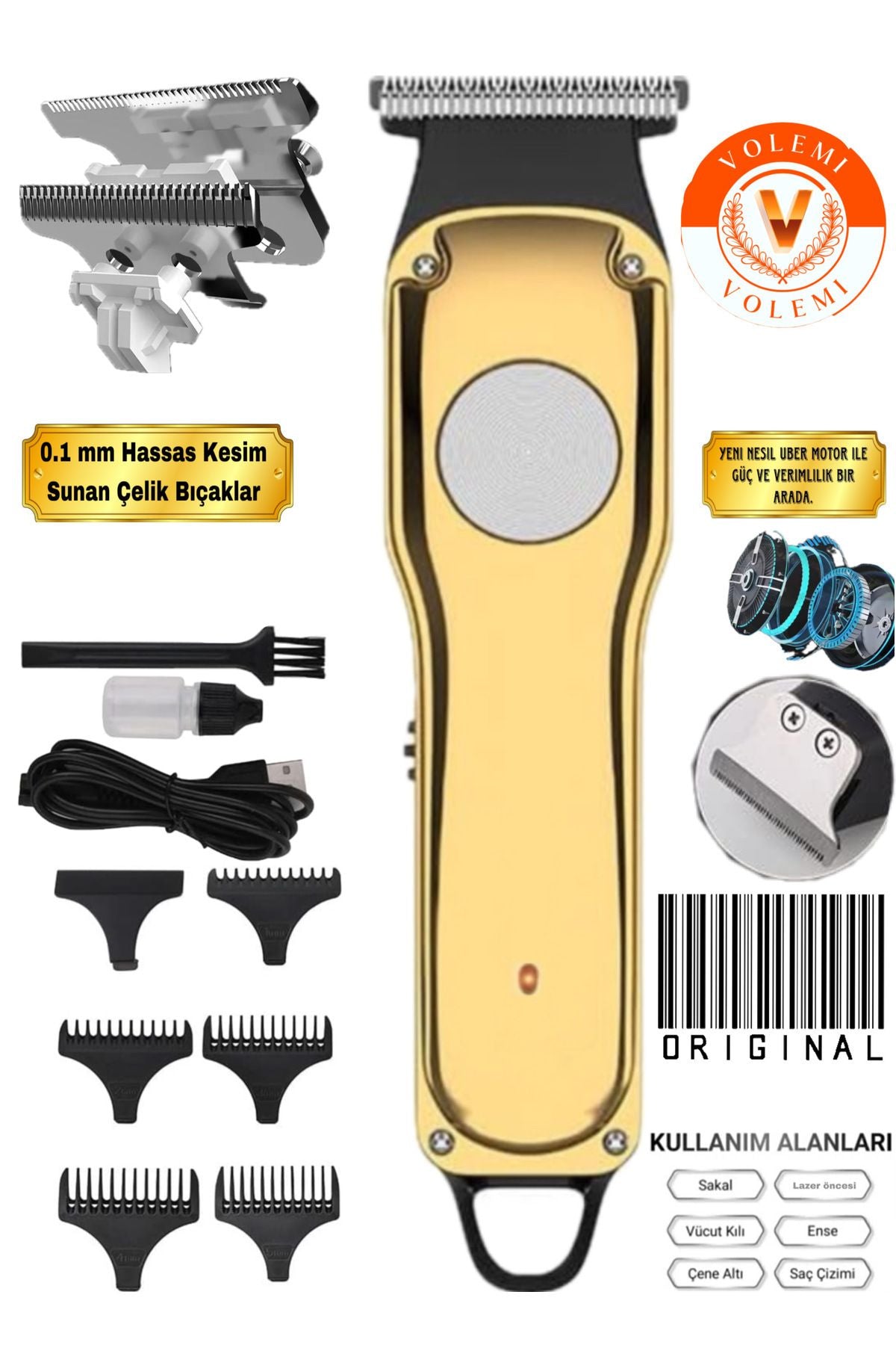 00-85 Kişisel Bakım Aletleri Tüm Vücut Lazer Öncesi Tüy Kısaltma Saç Sakal Ense Çizim Tıraş Makinesi