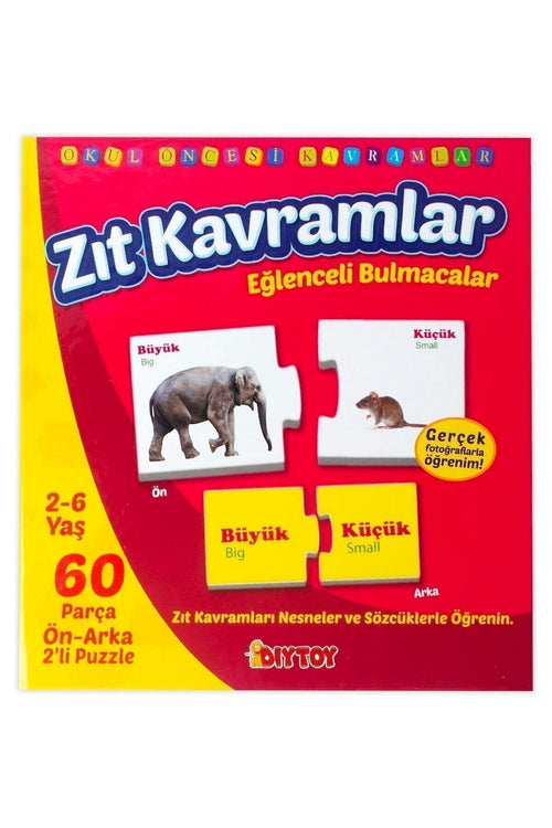 Eğlenceli Bulmacalar Zıt Kavramlar Puzzle Yapboz