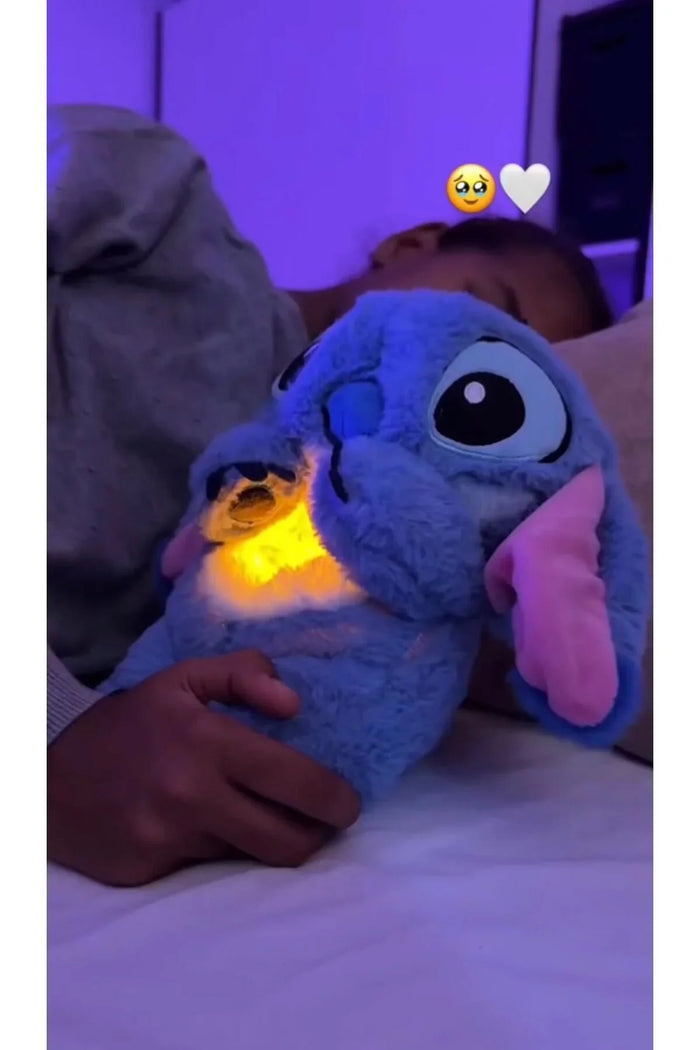 TREND Nefes Alan Stitch Uyku Arkadaşı Işıklı Peluş Oyuncak – Mavi & Pembe