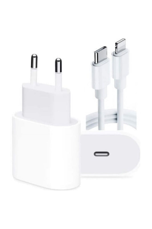 iPhone Tüm Serilerle Uyumlu Hızlı Şarj Kablo ve Adaptör Seti – 6, 7, 8, X, 11, 12, 13, 14 Pro Max