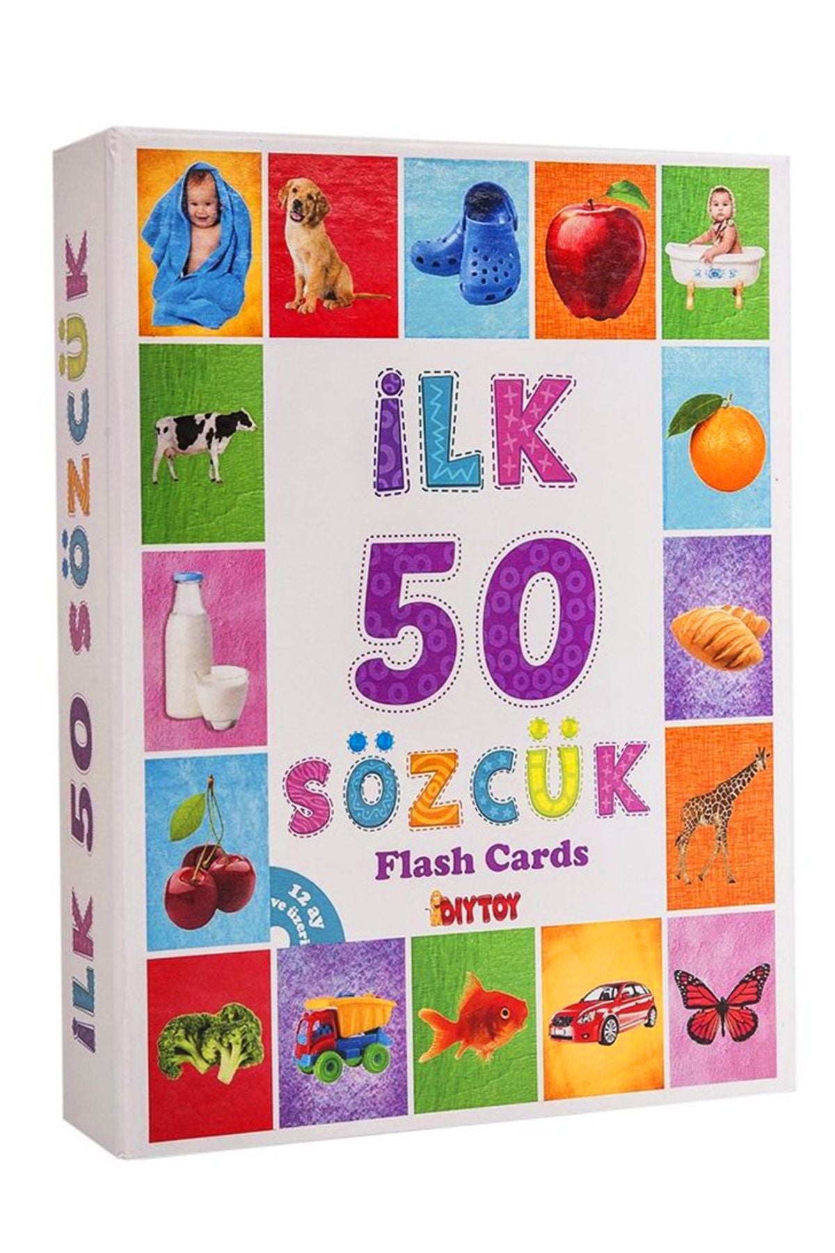 Diytoy Ilk 50 Sözcük Bebeğimin Ilk Zeka Kartları Flash Cards