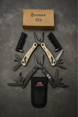 Gerber Çok Fonksiyonlu Pense Tornavida Çakı Seti Bez Kılıflı