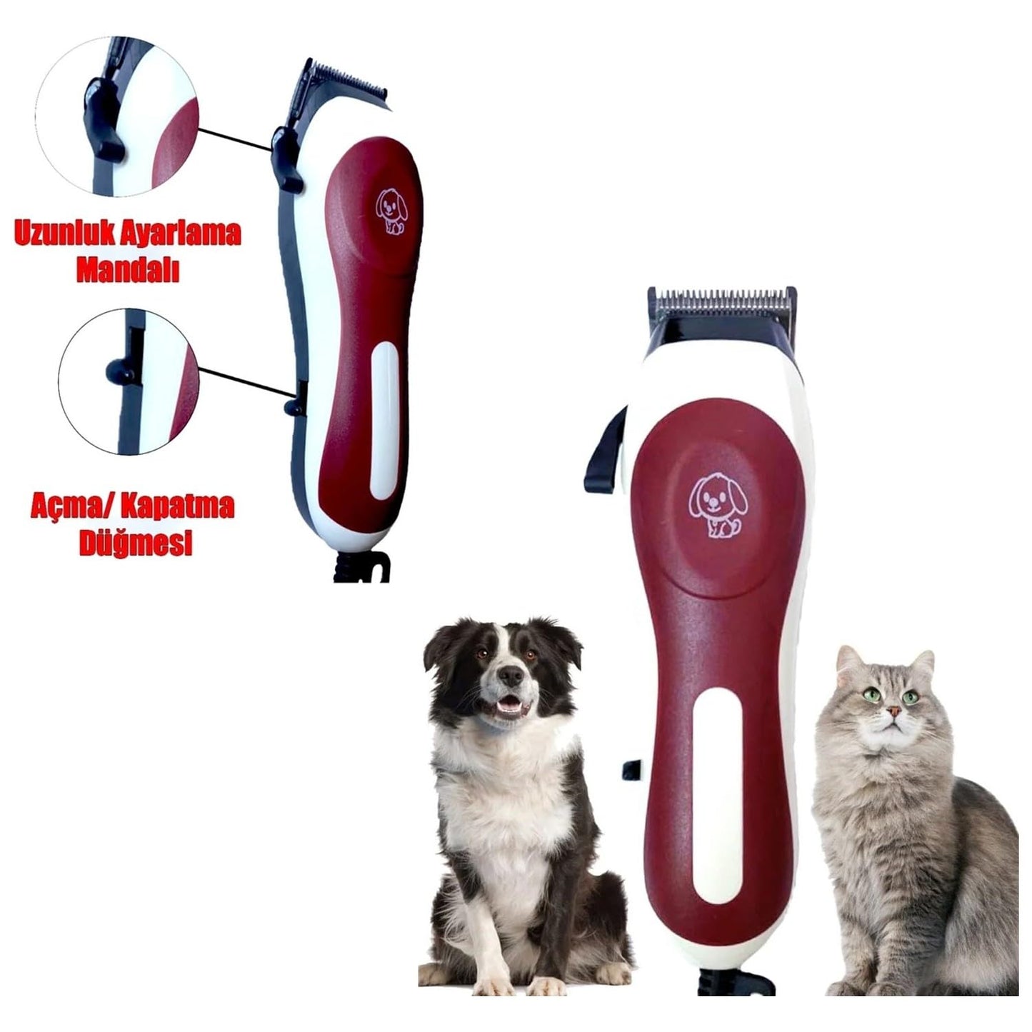 fyc Elektirikli kedi köpek pet ev hayvanı traş makinesi