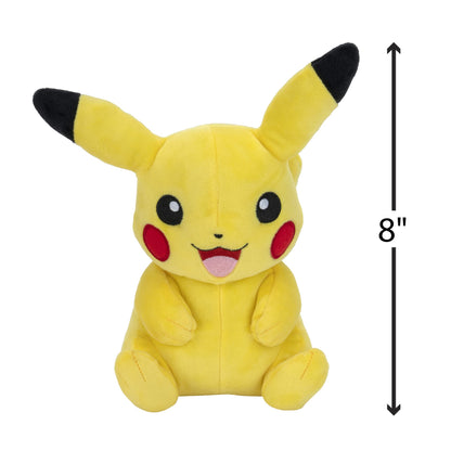 Pokémon Resmi ve Premium Kalite 20,8 cm Pikachu - Sevimli, Ultra Yumuşak, Peluş Oyuncak, Oynamak ve Göstermek için Mükemmel - Gotta Catch ~Em All, Sarı