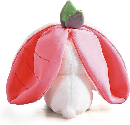 TuYines Çilekli Tananşan Peluş Oyuncak 9.8in/25cm Tananşan Doldurulmuş Haynananlar Peluş Oyuncak, Fermuarlı Tersinir Çilek Hananuç Tananşan, Tananşan Peluş Oyuncak Erkek Kız için pink, Tuyines