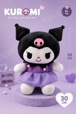TREND Kuromi Peluş Oyuncak 30 cm Yumuşak Sevimli Peluş Bebek Kawaii Oyuncak