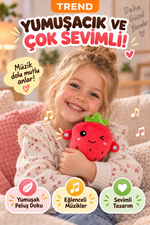 Dokununca Müzik Çalan Etkileşimli Peluş Oyuncak – İki Kişilik Temaslı Müzikli Oyuncak