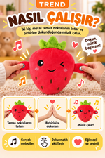 Dokununca Müzik Çalan Etkileşimli Peluş Oyuncak – İki Kişilik Temaslı Müzikli Oyuncak